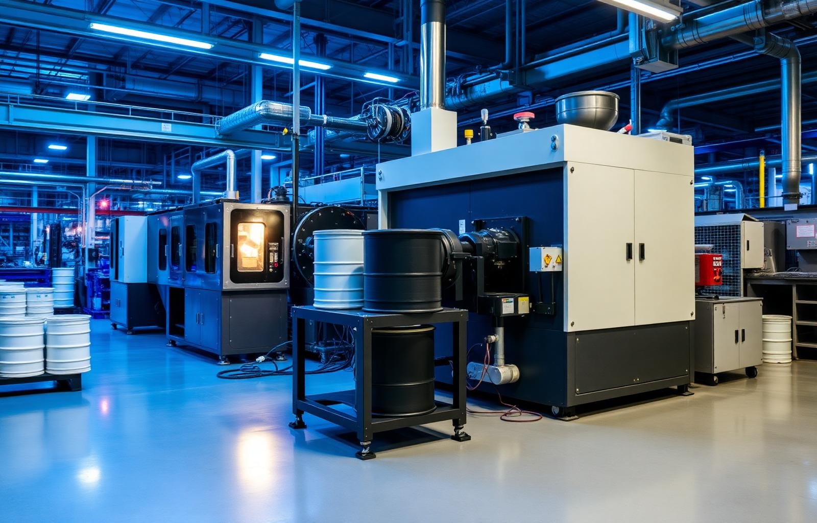 Industrial blow moulding line